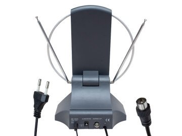 Антена DT-101 с вграден усилвател за цифрова TV и радио VHF/UHF/FM