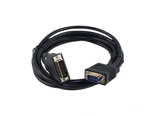 Кабел за монитор  DVI 24+1 мъжки - VGA 15 пина мъжки 3m