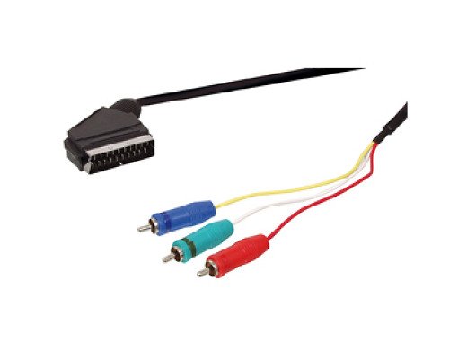 КАБЕЛ SCART-3RCA Cable 1.5m SCART 68
