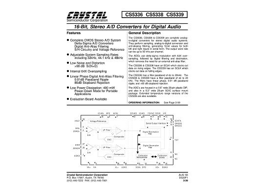 Интегр.схема  CS5339-KP