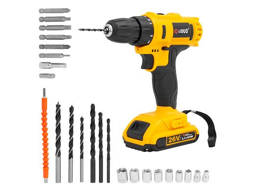 Самонарезна бормашина с комплект 26V 5Ah 2 X акумулатора