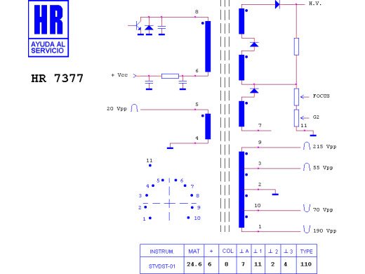 ТХО за телевизор HR7377;1362.3010;1192.0462;1192.0467