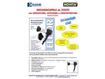 Hair Dryer with Ionic 2000W EI105001