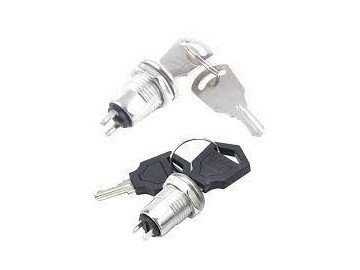 KEY SWITCH 2 position ON-OFF 12mm