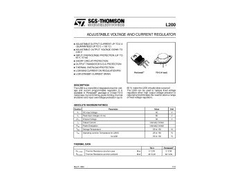Интегрална схема  L200CV TO-220-5