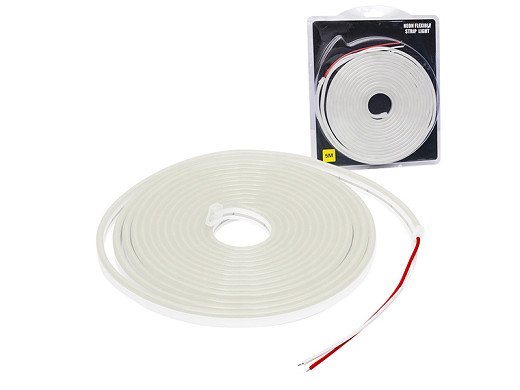 Диодна Силиконова лента 1бр.5 m БЯЛА