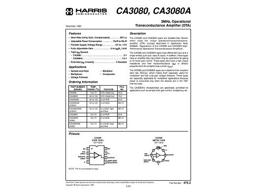 Интегрална схема LM3080N DIP-8