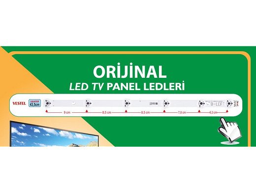 Диодна лента 1 бр/pc  DLED 480DLED_SLIM B-LEFT TYPE REV0.7