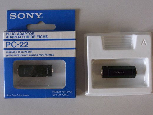 Преходник SONY PC-22 ADAPTER 3.5MM STEREO JACK FEMALE TO FEMALE