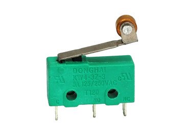 Микроключ с лост KW4 5A 250V+ roller