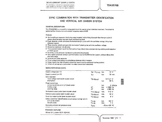 Интегрална схема  TDA3576C