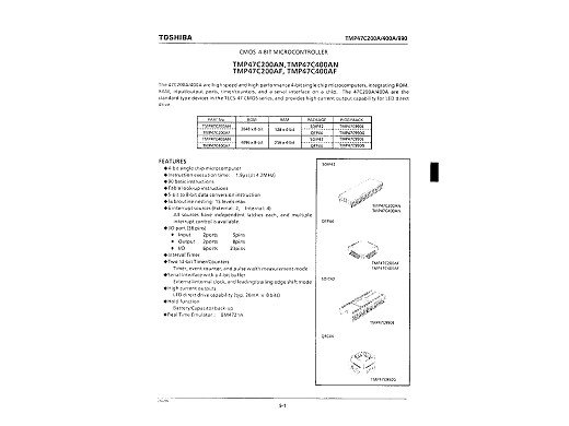 Интегрална схема  TMP47C400-6845