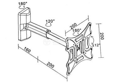 Стойка метална TTS-L312N-200