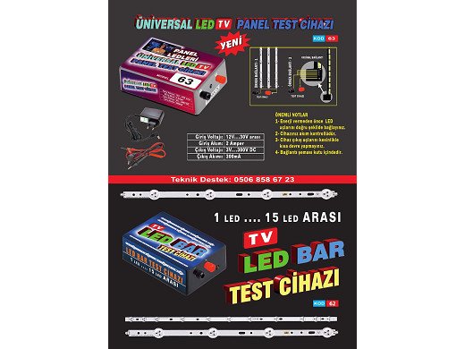 Universal LED TV panel test