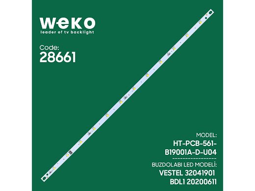Диодна лента за хладилник BDL1 HT-PCB-561-B19001A-D-U04 VESTEL 32041901 BDL1 20200611