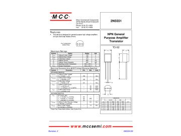 Транзистор 2N5551 TO-92