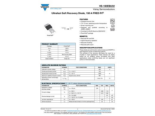 Диод 150EBU02