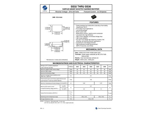 Диод 1N5822(SS34C) DO-214