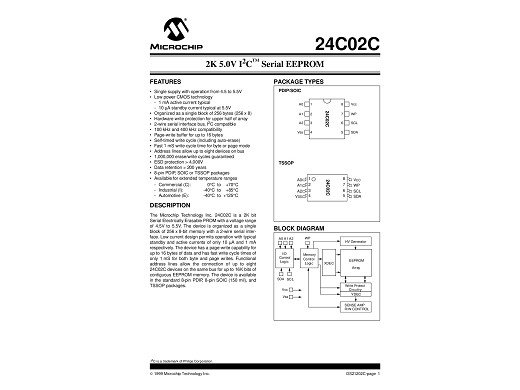 Интегрална схема  24LC02B SO-8