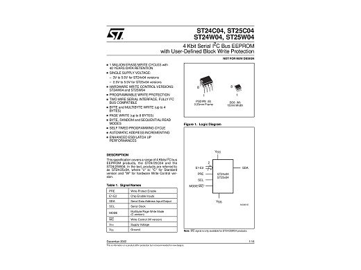 Интегрална схема  24W04 B6 DIP-8