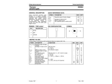 Тиристор 2N5064
