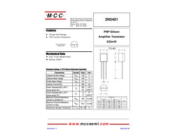 Транзистор 2N5401  TO-92