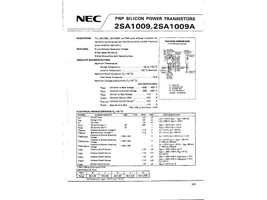 Транзистор 2SA1009K TO-220