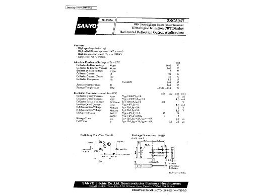 Транзистор 2SC5047
