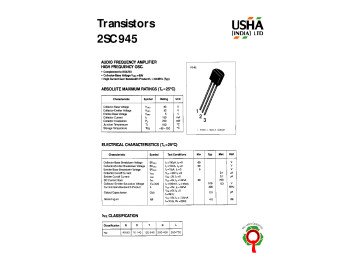 Транзистор 2SC945C TO-92
