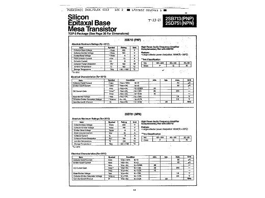 Транзистор 2SD751 TO-3P