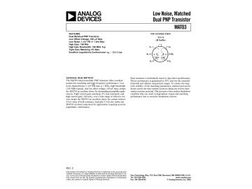 Транзистор MAT03FH TO-78