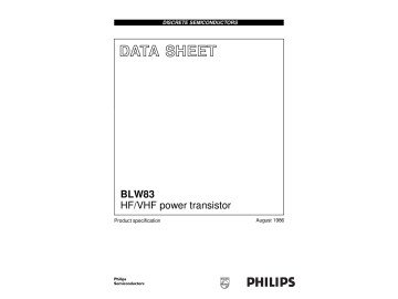 Транзистор BLW83 SOT121B