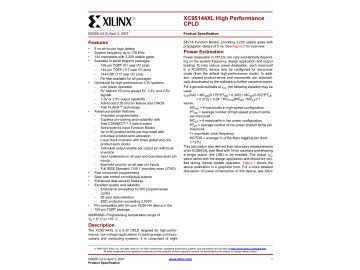 Интегрална схема XC95144XL-10TQG144c TQFP144