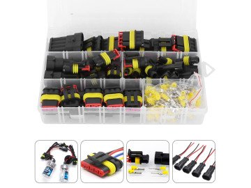 Комплект конектори HID JST за автомобилни електрически кабели, водоустойчиви-352 части