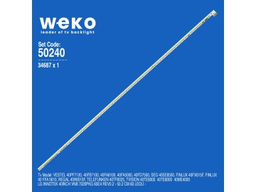 LED подсветка  40inch VNB 7020PKG 60EAELED1004 с лепенка за прикрепване