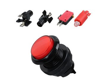 Бутон IC-180J-1 Atari Button 12V LED Head Diameter 24mm