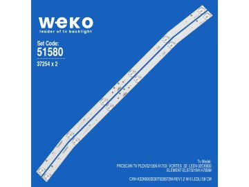 Led Backlight CRH-K32K6003030T020672M-REV1.2W set