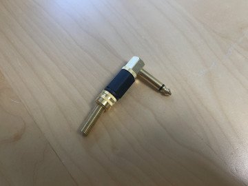 JC-034 6.3mm mono jack Gold L type
