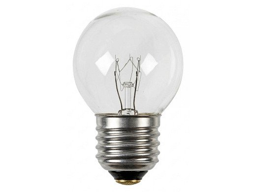 Лампа с нажежаема спирала 25 W 220 VAC E27 300 °C