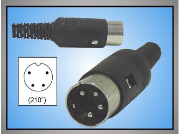 DNC-004 Plug 4 DIN  Male