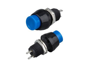 BUTTON M10 DS-450  Blue 2P Non-Hold -15mm