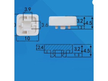 Knob square for tact swich 12x12mm