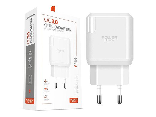 18W USB адаптер за бързо зареждане ADAPTER FAST 18W USB-A QC3.0 5V 3A
