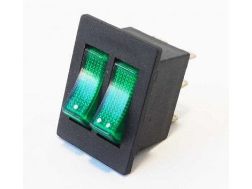 Бутон  SWITCH KCD 2P MK421CD/GL ON-OFF 12VDC