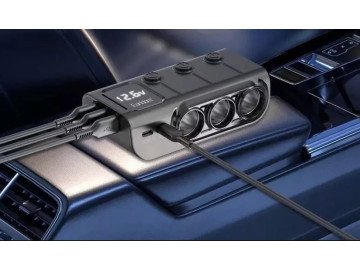 Разклонител/Сплитер за запалка ES-CS4 2usb cable 120W