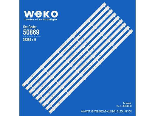 LED подсветка комплект 4708-K490WD-A2213K01