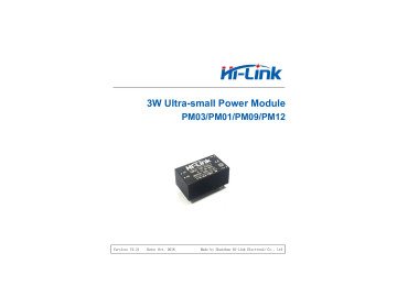 Интегрална схема  HLK-PM12 AC-DC POWER SUPPLY OUTPUT DC 12V 3W