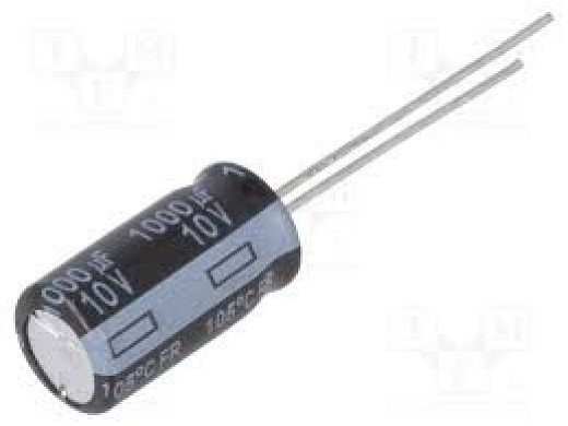 Кондензатор електр.1000MF 10V 105'C с нисък импеданс