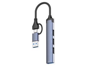 4 IN 1 type-C (USB) 3.0 TO 4 PORT  Hub DS-64U