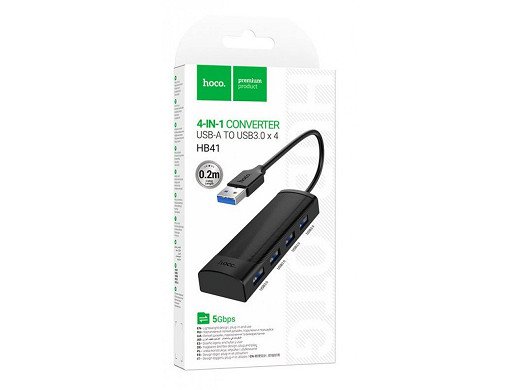 USB HUB адаптер 4 в 1 USB3.0 5GB/ps